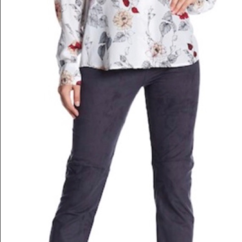 Lysse High Waist Faux Suede Legging slate